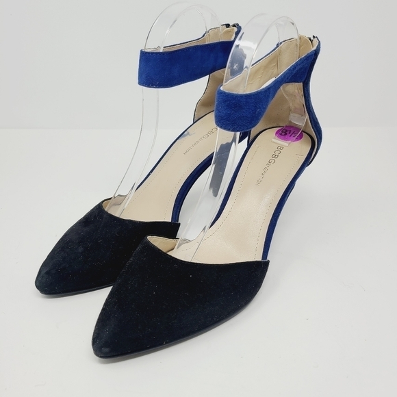 BCBG | Women's Malabo Blue Colorblock Suede Heels (Size 8.5) - Picture 5 of 14